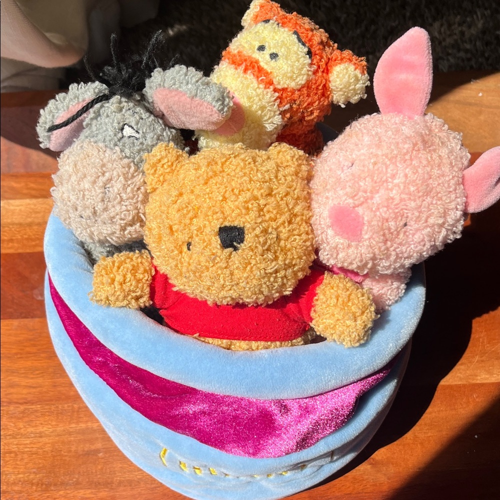Vintage Baby Disney Classic Winnie the Pooh and friends Plush “Hunny” Pot